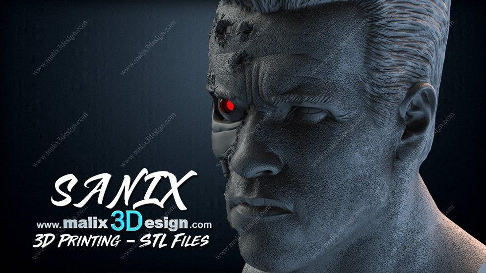 Terminator Bust — 3D model download