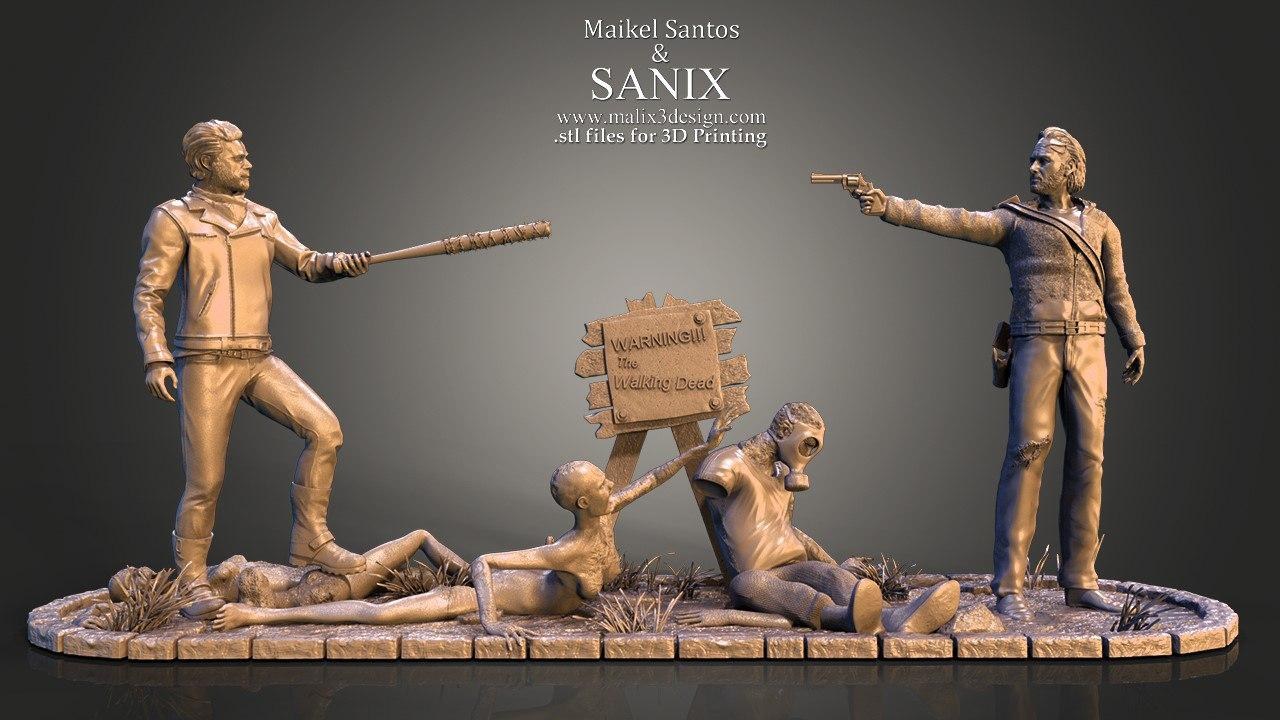 The Walking Dead Diorama — 3D model download