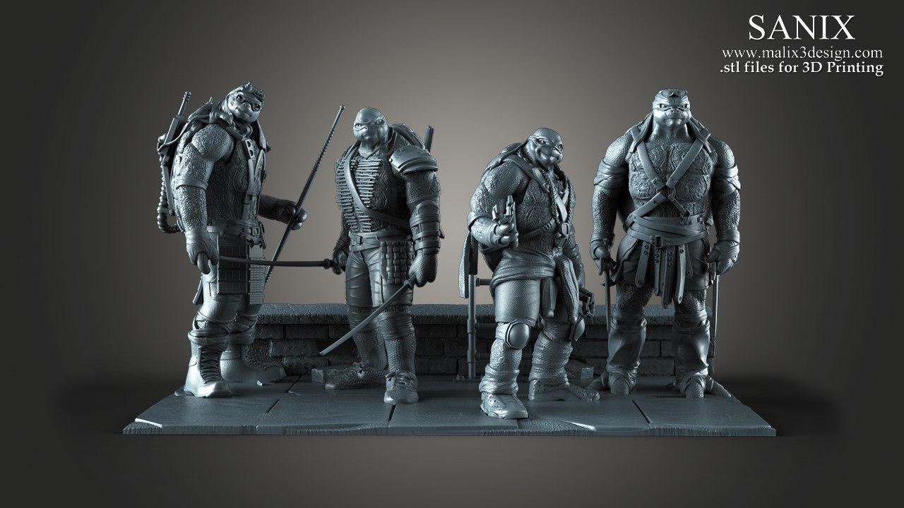 TMNT Diorama — 3D model download