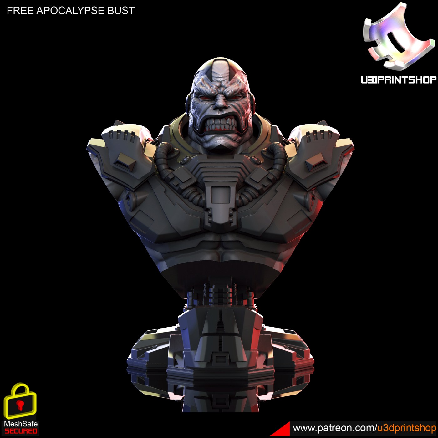 Apocalypse Bust — 3D model download