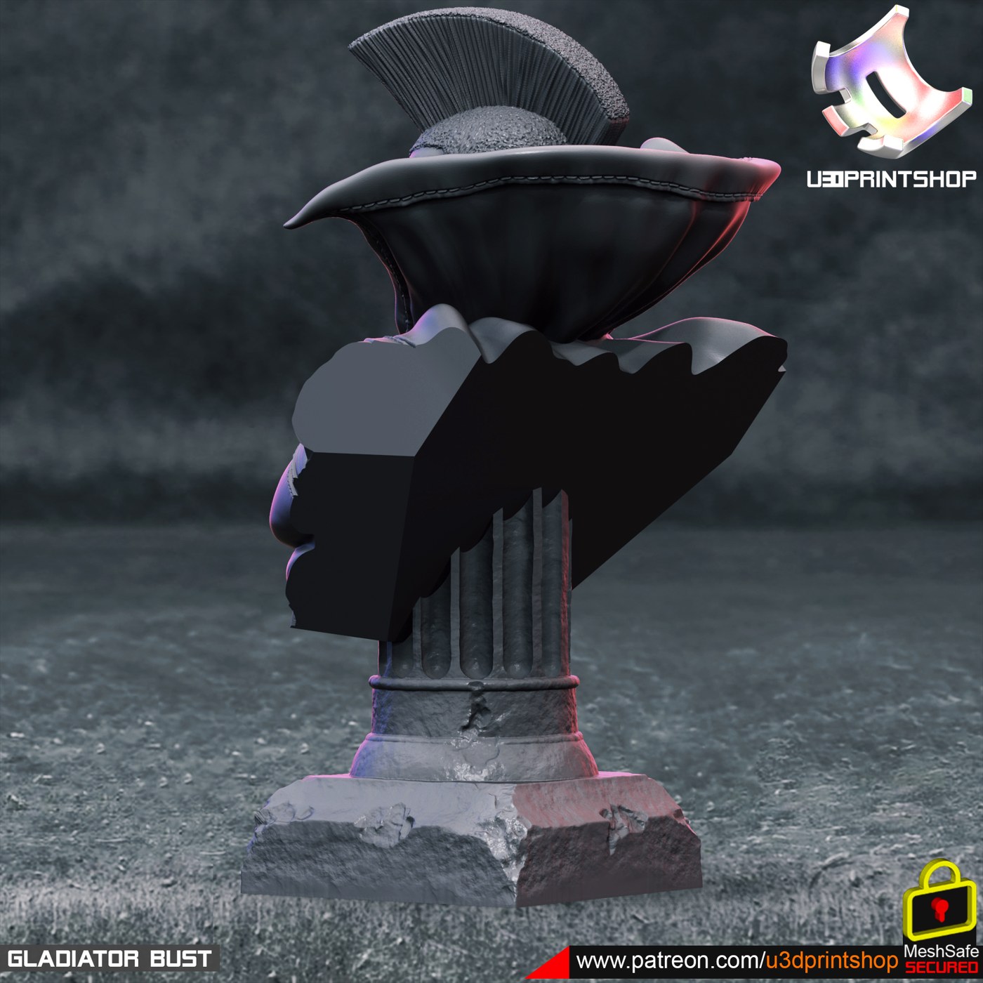 Gladiator Bust — 3D model download