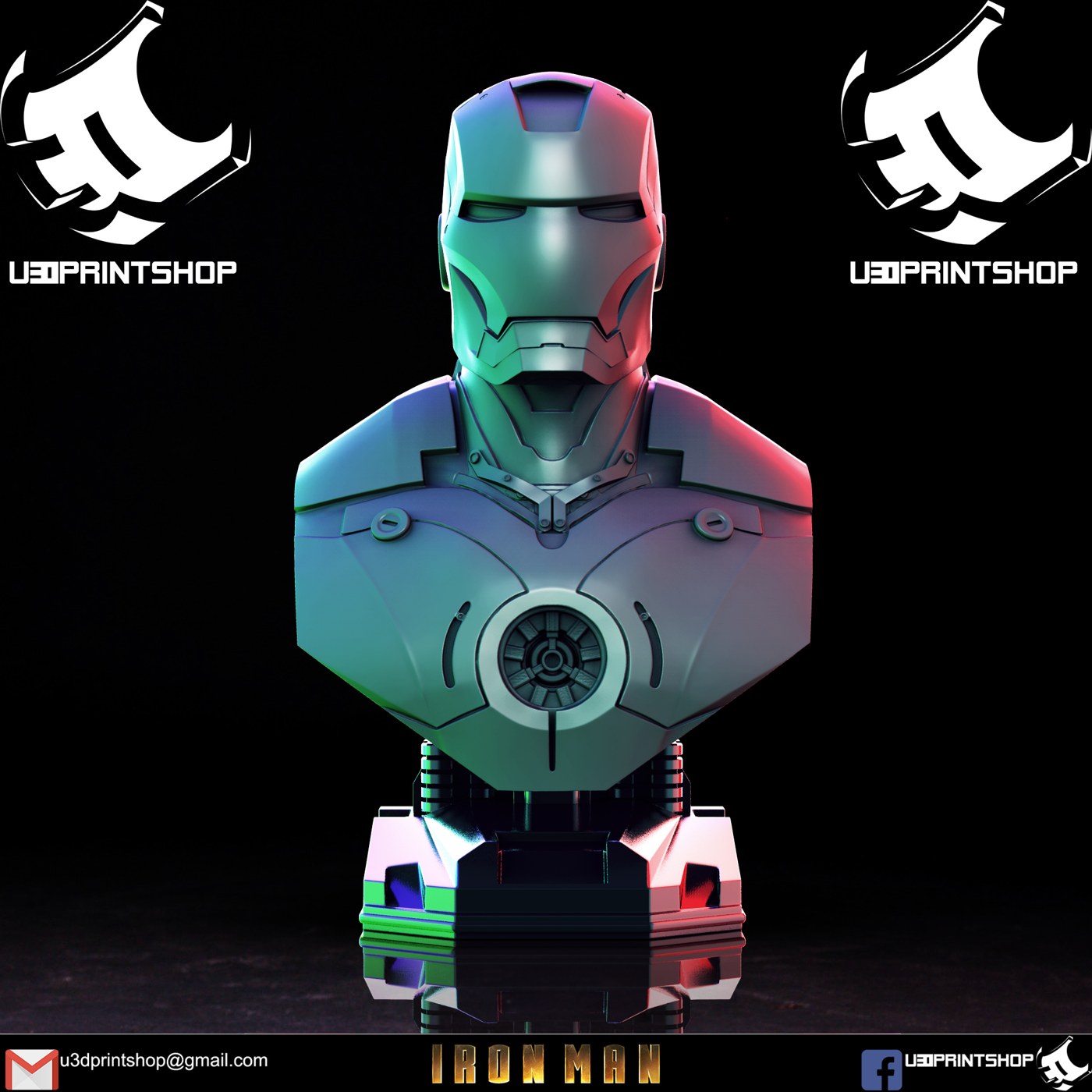 Iron Man Bust — 3D model download