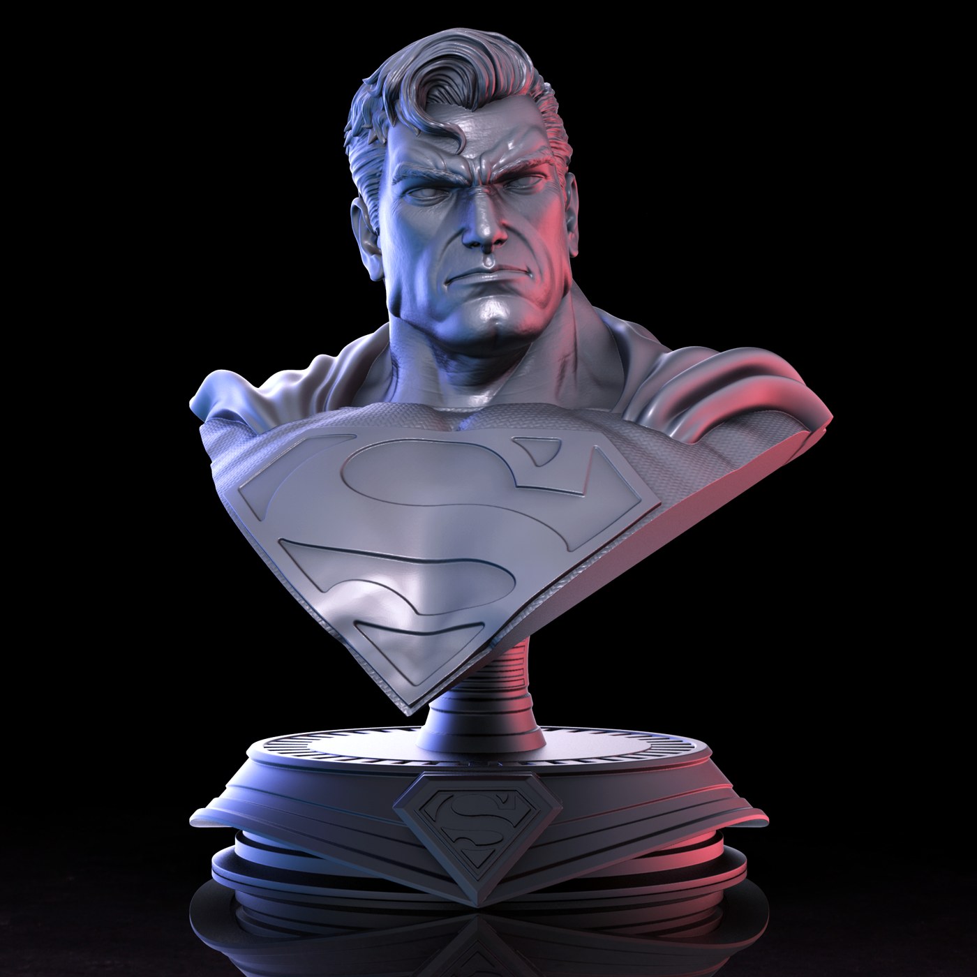 Superman Bust — 3D model download