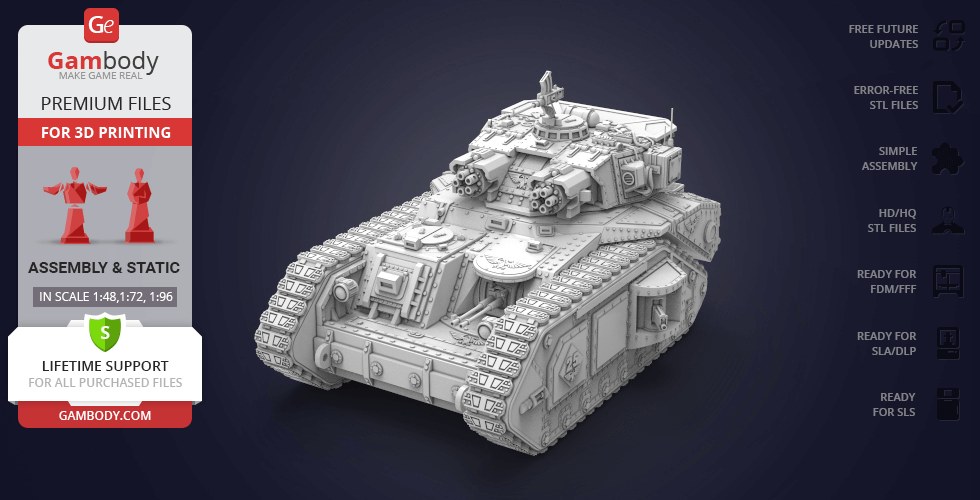 Vulcan Tank Macharius — 3D model download