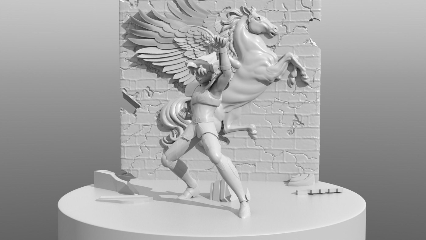 Pegasus Ryu Sainy Seiya CGtrader — 3D model download