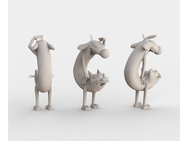 Cat Dog Nickelodeon — 3D model download