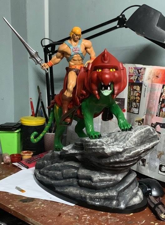 He-Man Battlecat and Grayskull PRO — 3D model download