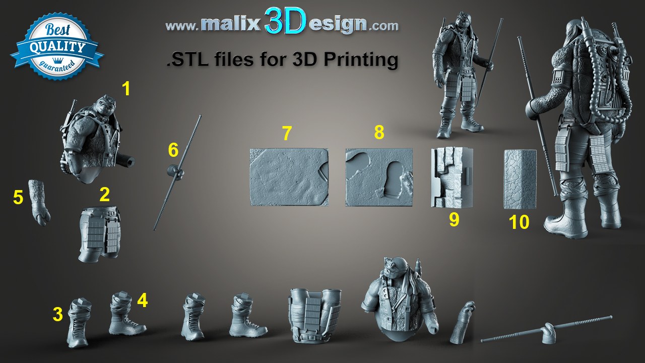 TMNT sanix stl files — 3D model download
