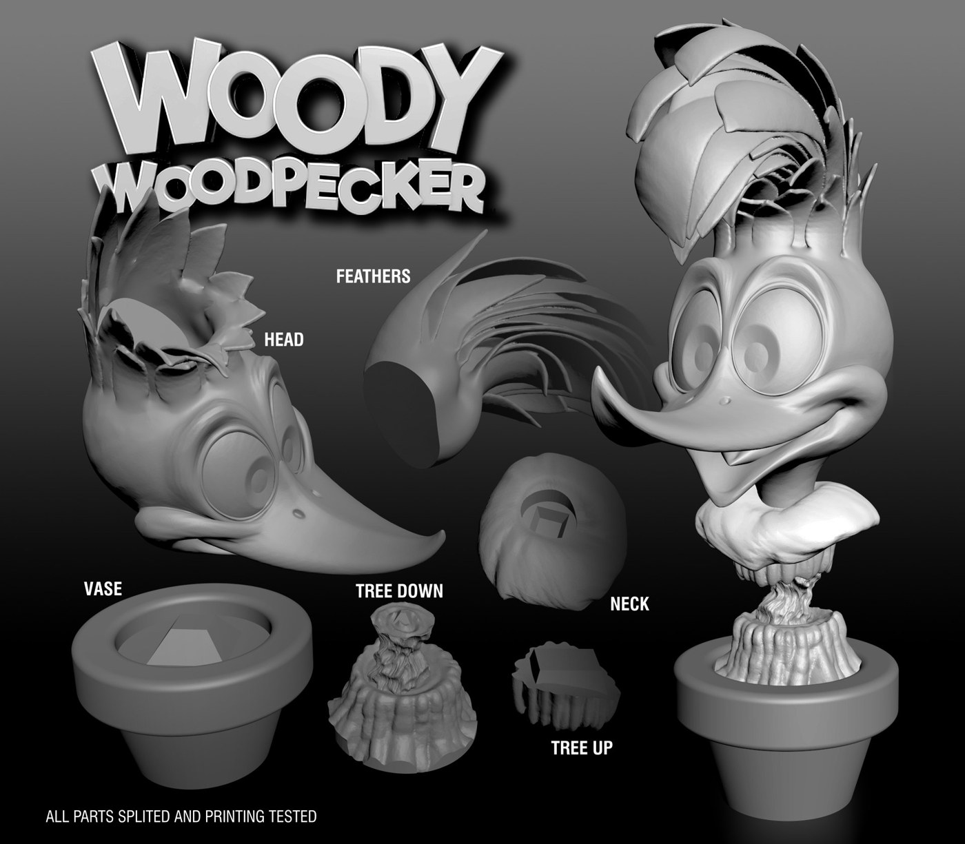 Woody Woodpecker (Pajaro Loco) — 3D model download