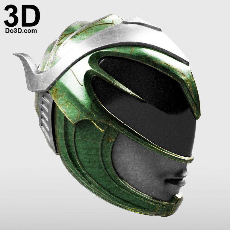 Power Ranger Green Helmet 2017 Movie — 3D model download