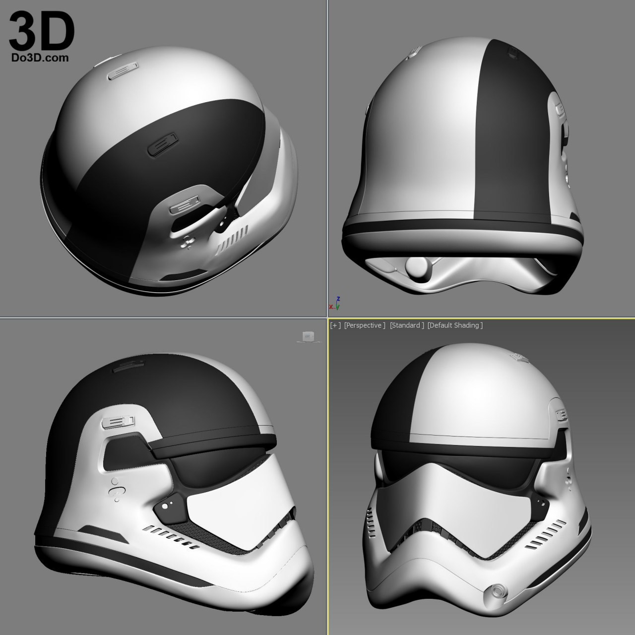 Stormtrooper First Order Helmet Last Jedi DO3D — 3D model download