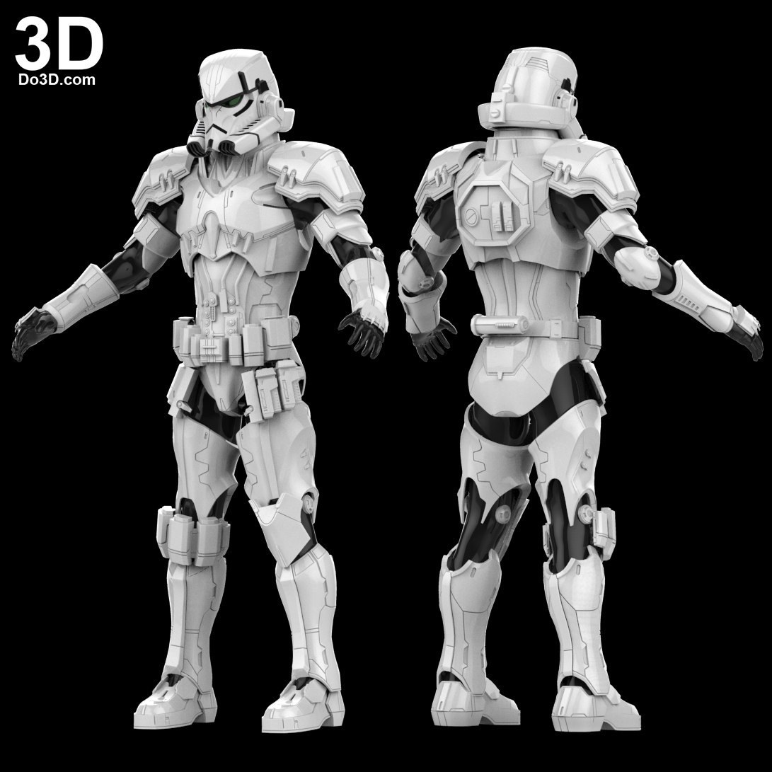 Stormtrooper variant Full Body Armor Suit — 3D model download