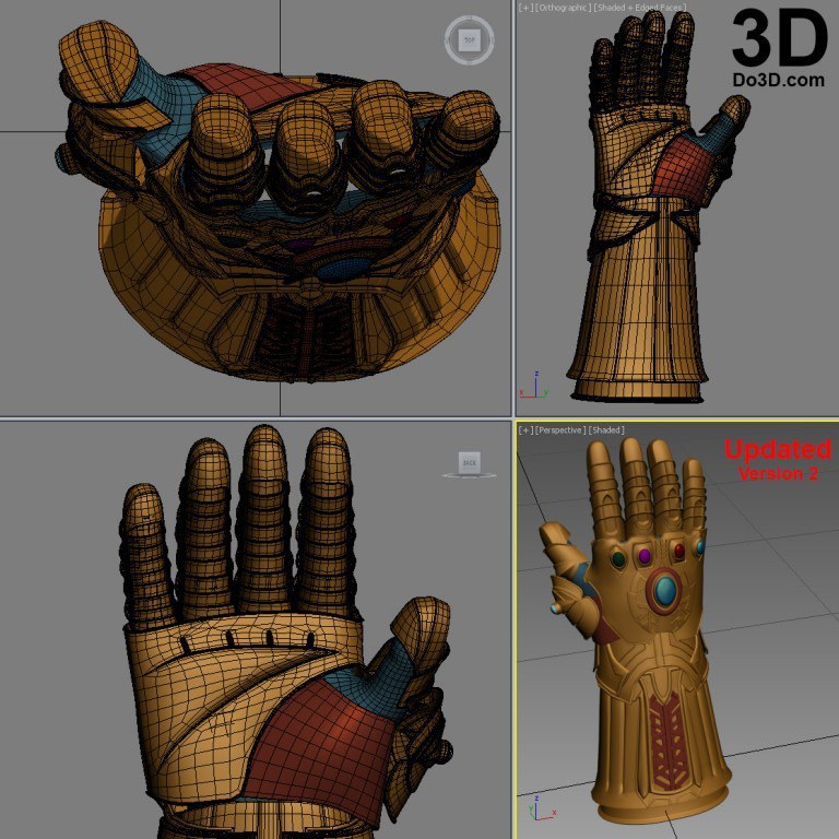 Thanos Age of Ultron gauntlet DO3D — 3D model download