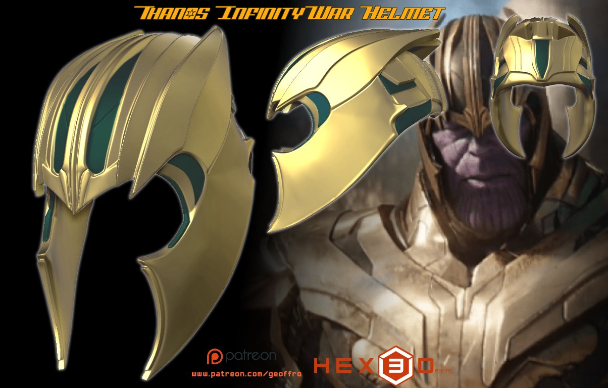 Thanos Infinity war Helmet from Hex3d — 3D model download