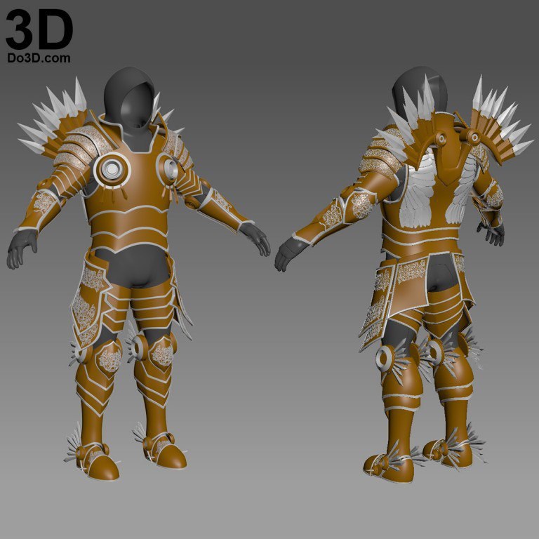 Tyrael Armor Suit from Diablo by DO3D — 3D model download