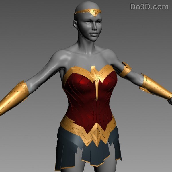 Wonder Woman Full Body Armor from Batman v Superman Dawn of Justice BVS Justice League - DO3D — 3D model download