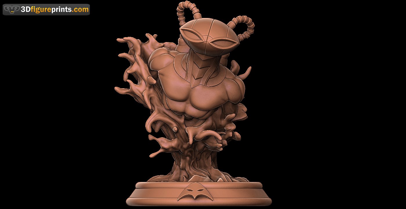 Black Manta Bust - 3D Figureprints — 3D model download