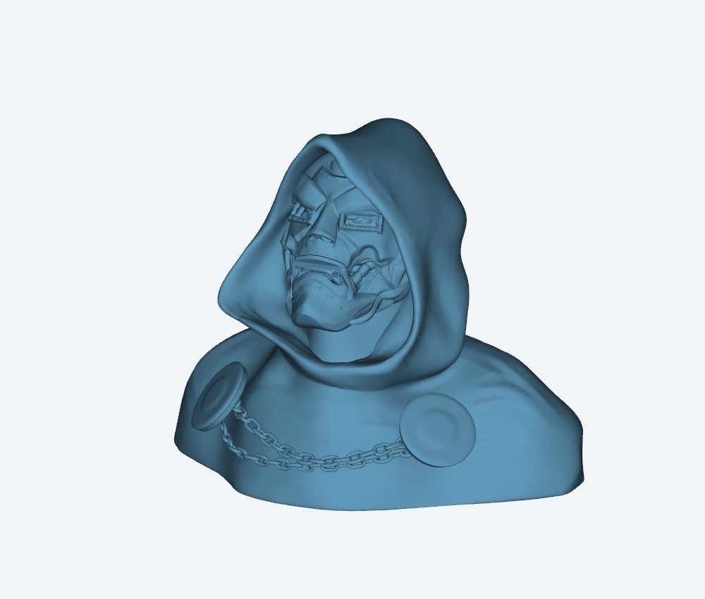 Dr Doom Bust Fixed — 3D model download