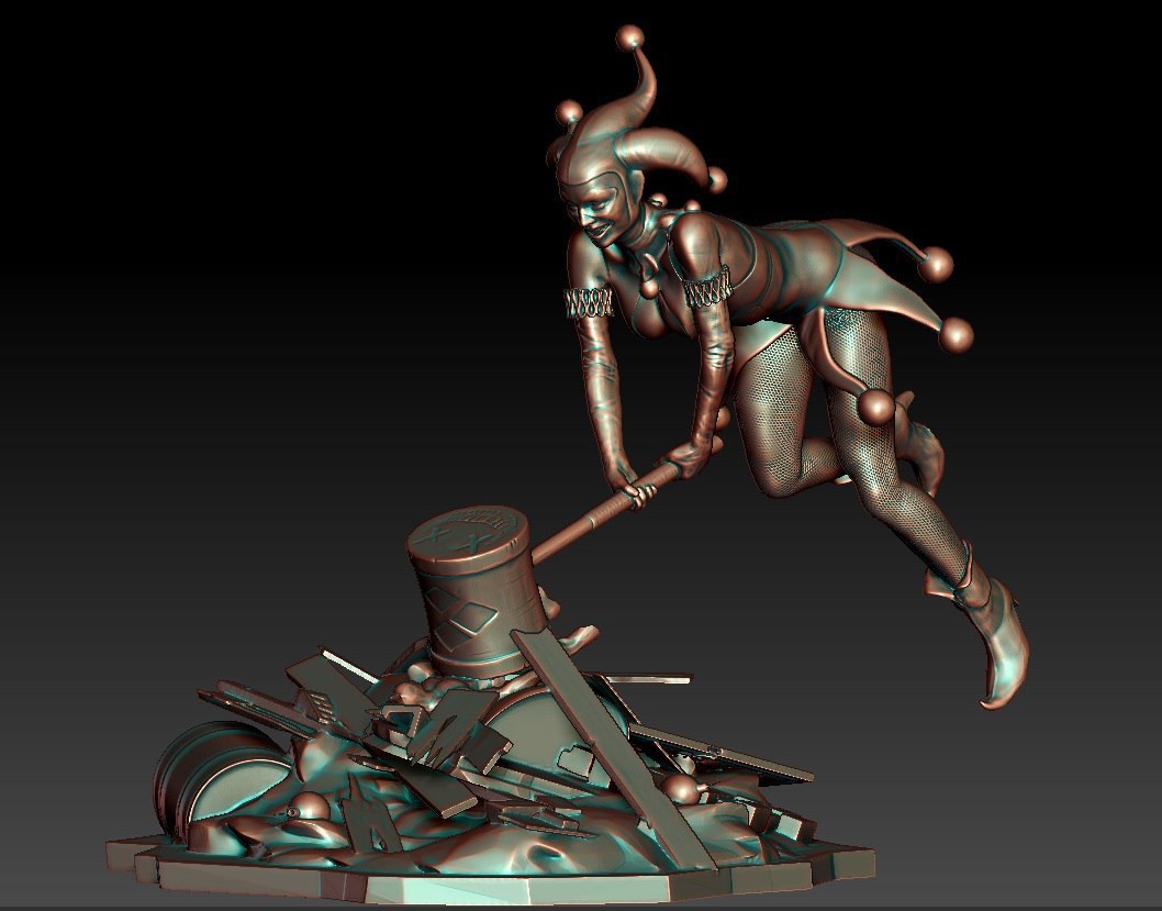 Harley Quinn fixed — 3D model download