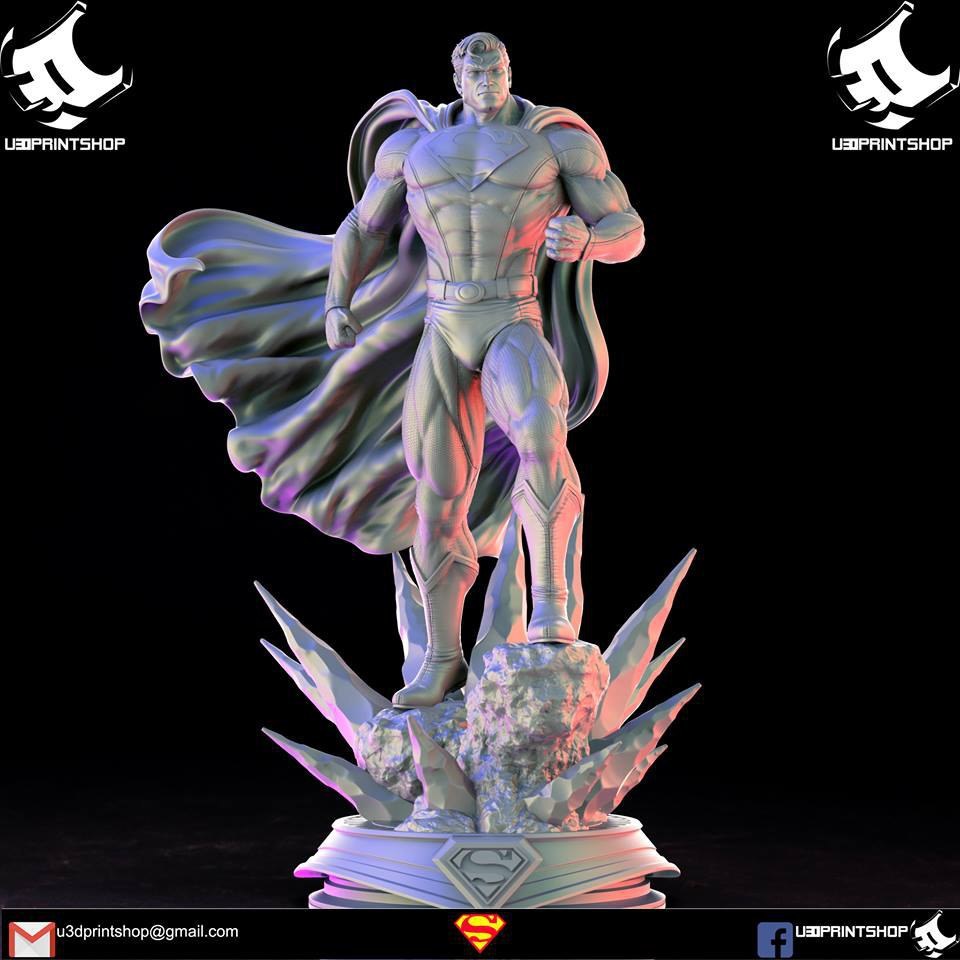 Superman Diorama U3DPrint — 3D model download
