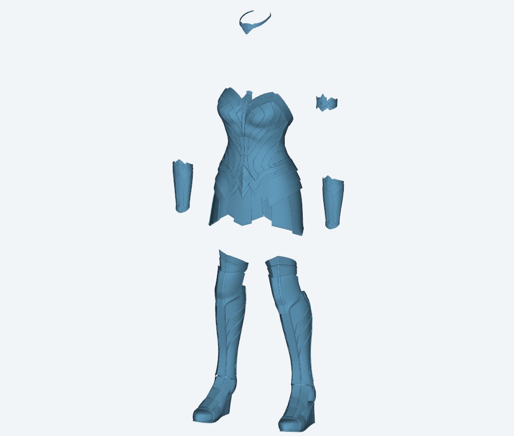 do3d Wonder Woman Full Body — 3D model download