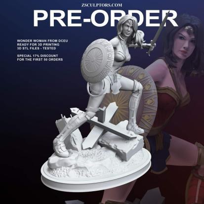 Wonder Woman Tagliato — 3D model download