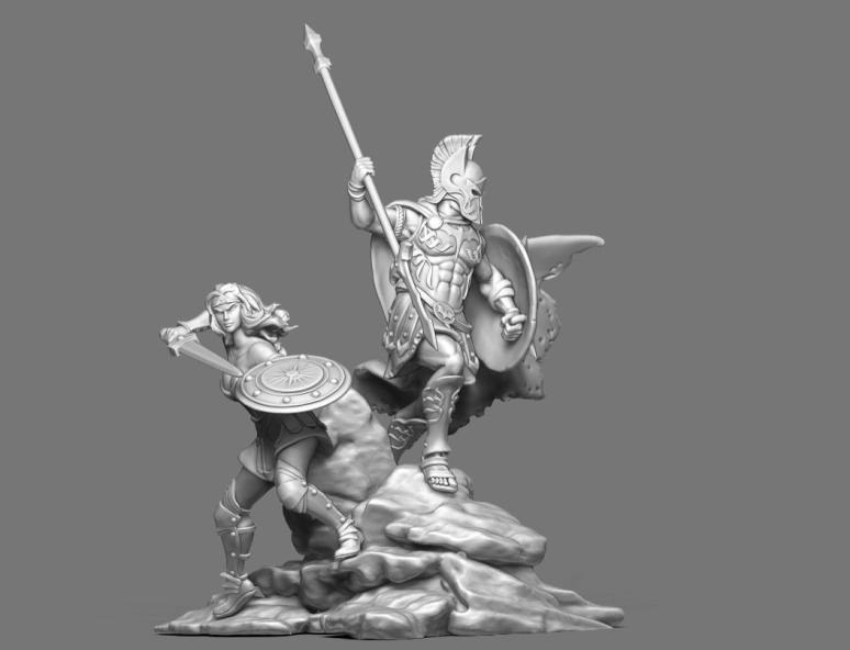 Wonder Woman Spartan — 3D model download