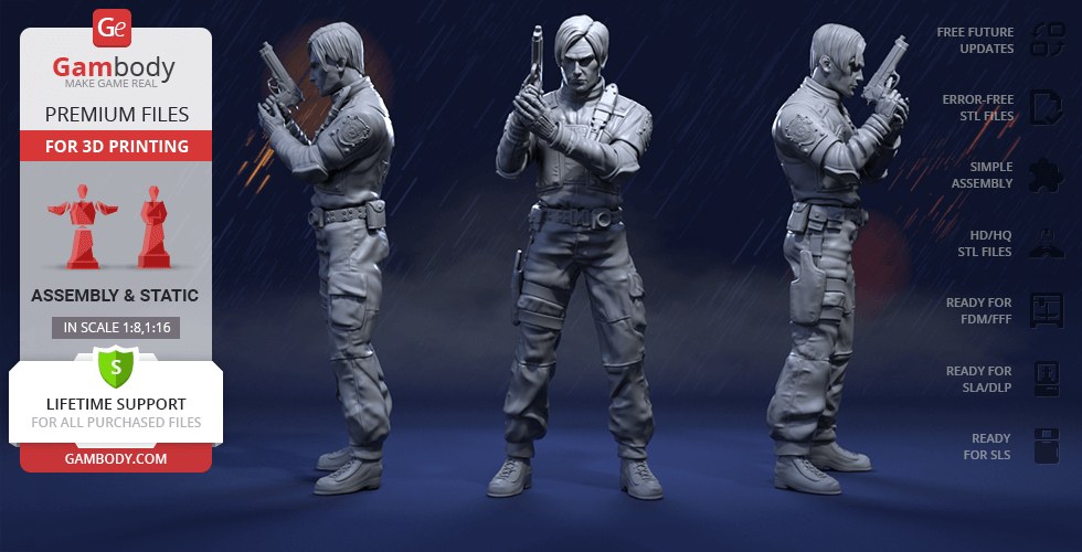Leon Kennedy from Resident Evil — 3D model download