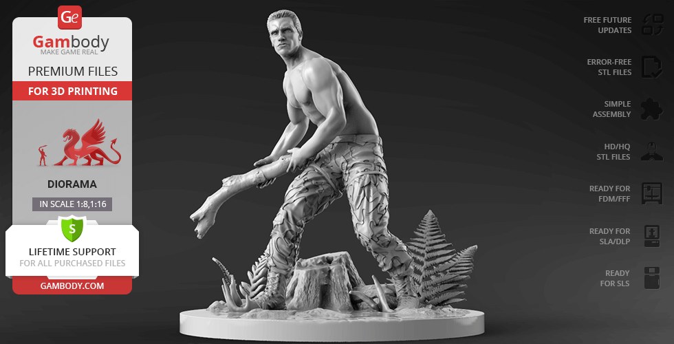 Predator Diorama pt 1 — 3D model download