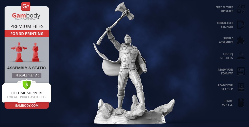 Thor with Stormbreaker GAMBODY — 3D model download