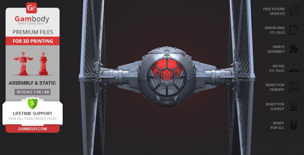 Tie Fighter — 3D model download