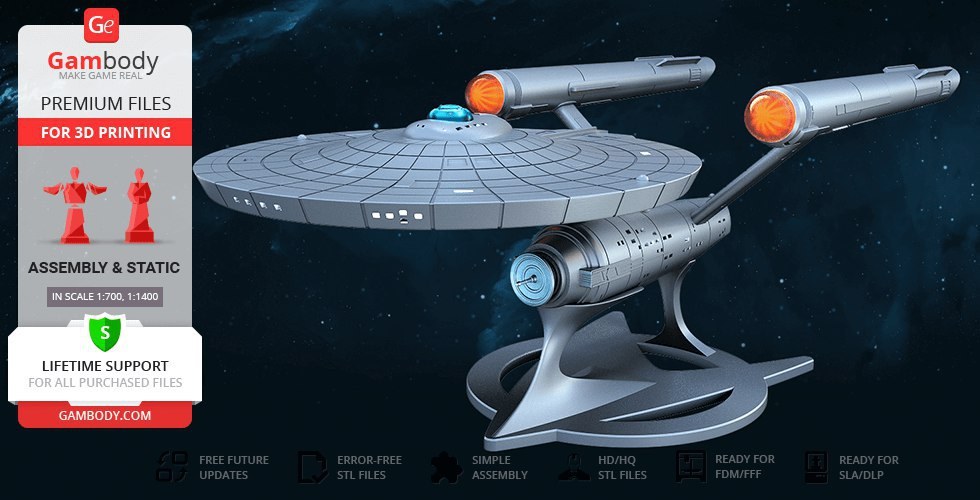 USS Enterprise NCC-1701 — 3D model download