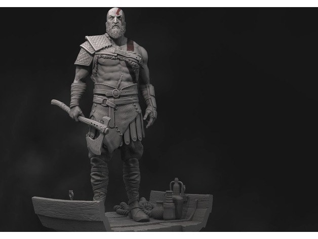 Kratos god of War — 3D model download
