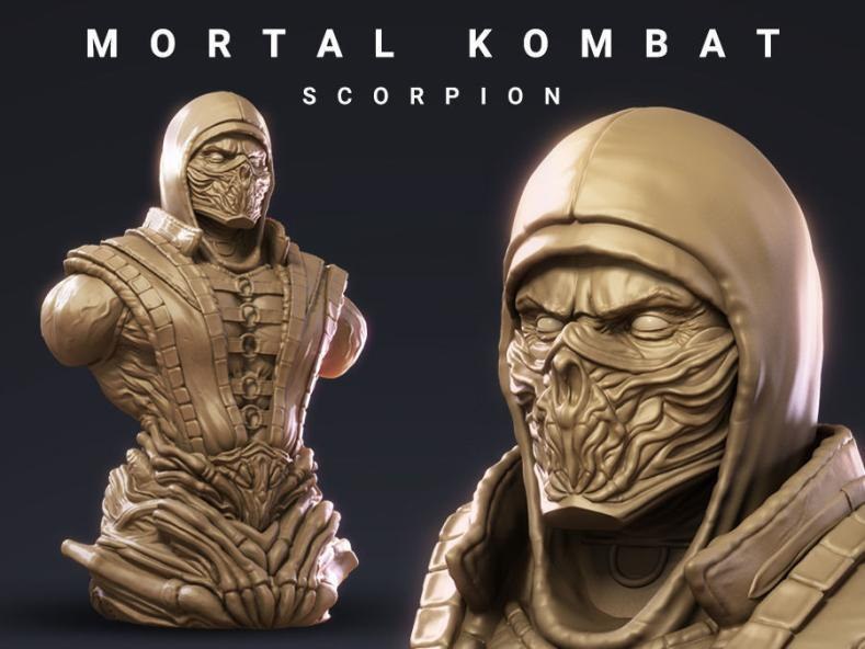 Scorpion Bust - TSABER — 3D model download