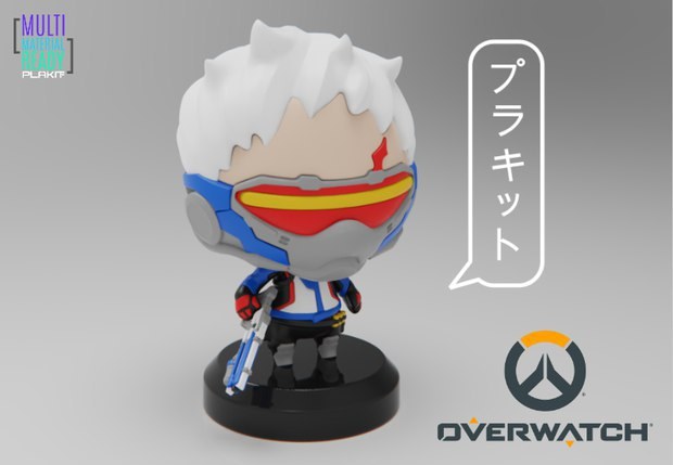 Soldier 76 chibi from Overwatch — 3D model download