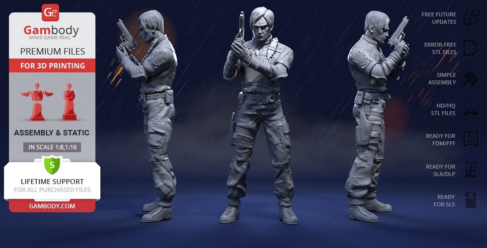 Leon Kennedy from Resident Evil — 3D model download