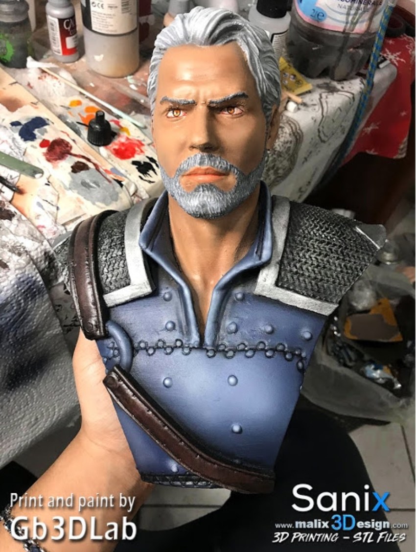 The WItcher Bust — 3D model download
