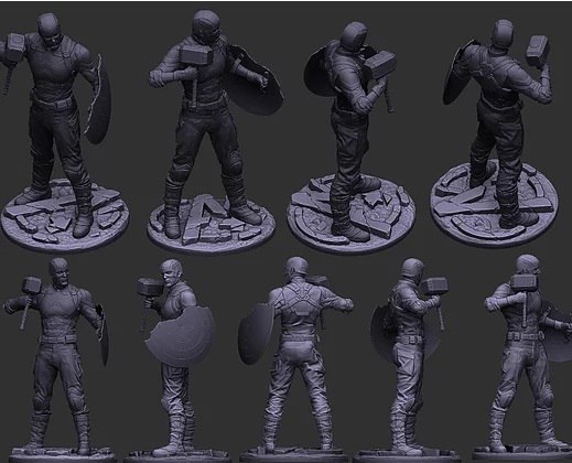 Captain America - Worthy to rule New Asguard — 3D model download