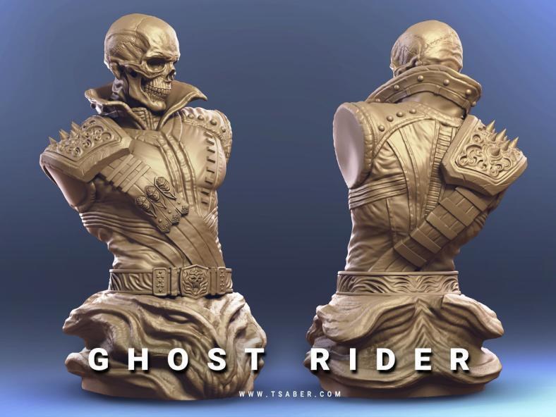 Ghost Rider Bust - TSABER — 3D model download