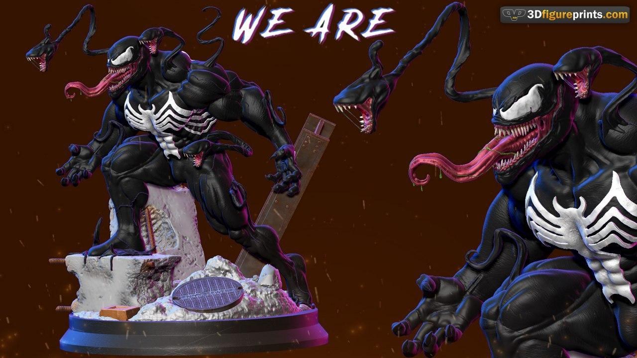 Venom with Mini Venoms - 3dfigureprints — 3D model download