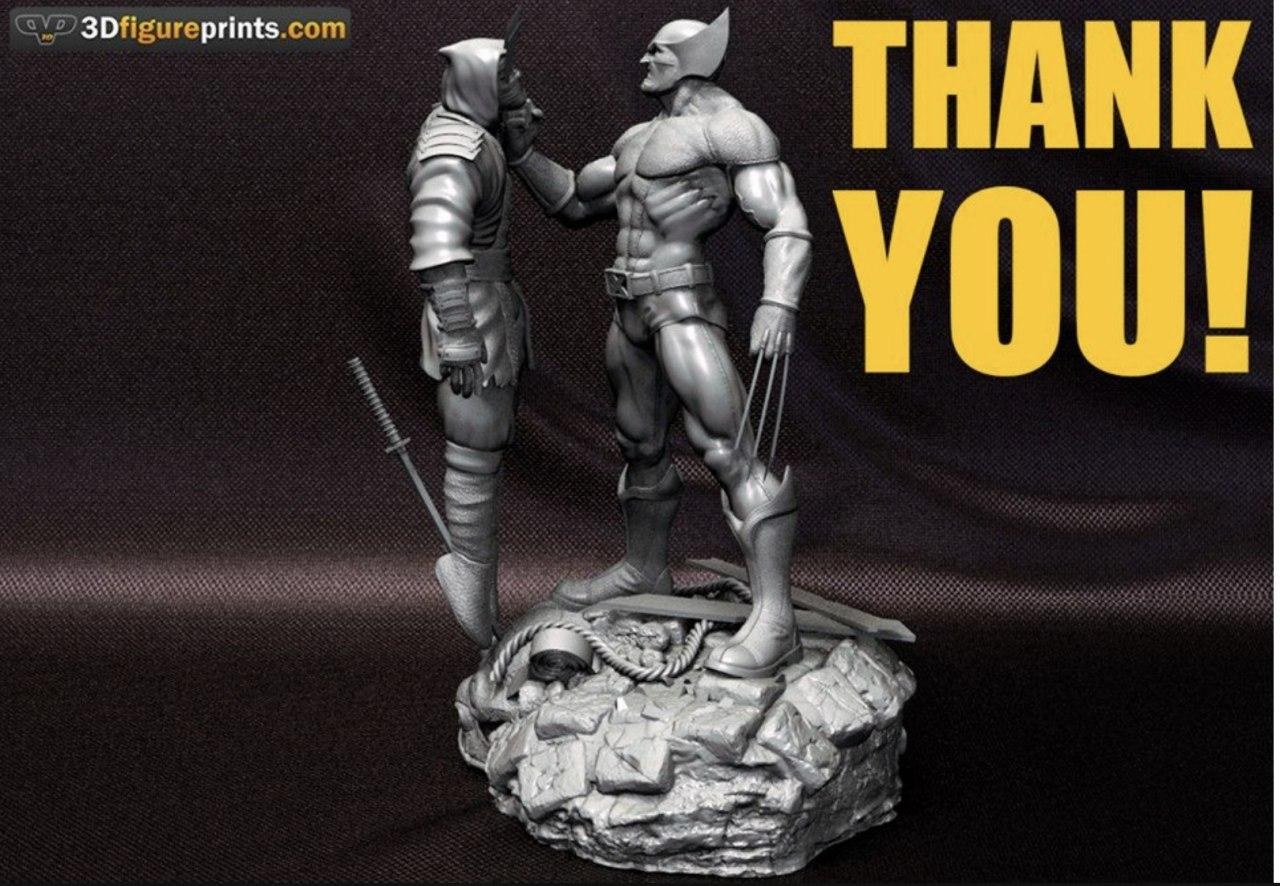 Wolverine Ninja Hand - 3dfigureprints — 3D model download