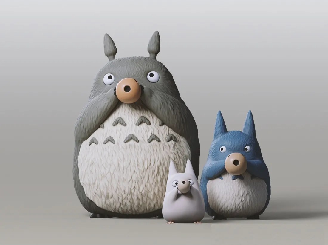 Totoro Family — 3D model download