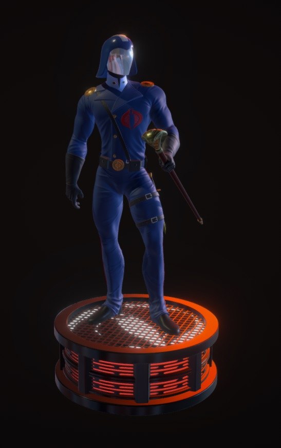 Cobra Commander from Gijoe by artstation — 3D model download