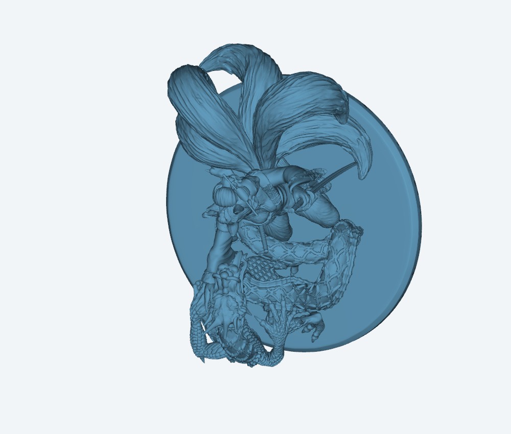 Geisha And Dragon Fixed — 3D model download