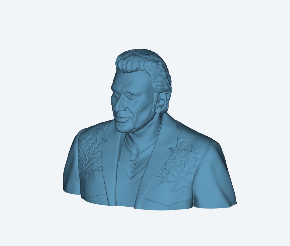 Johnny Hallyday 2Eme Version — 3D model download