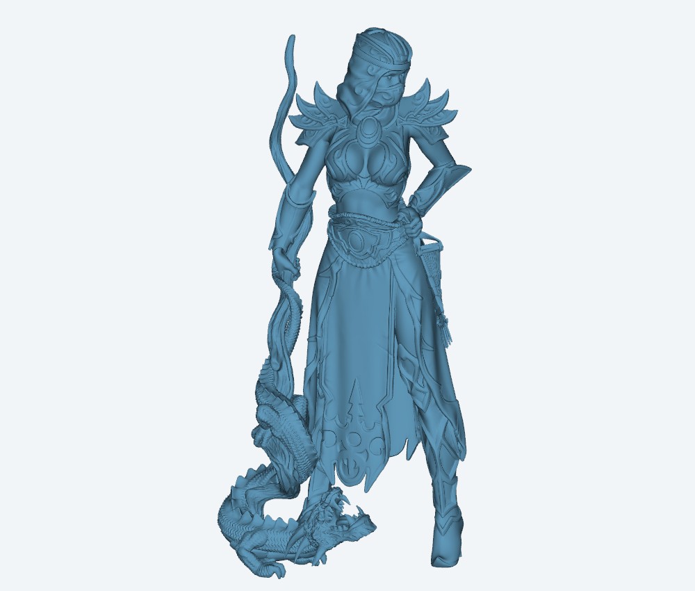 Lightning Dragon Set pose 2 — 3D model download