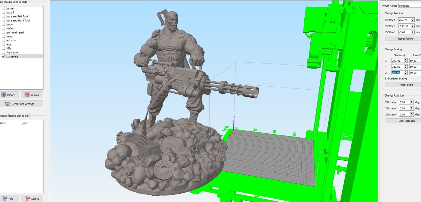 Punisher Diorama split keyed DS — 3D model download