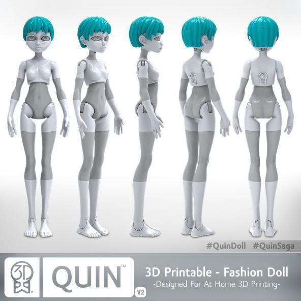 Quin V2 Fashion Doll — 3D model download
