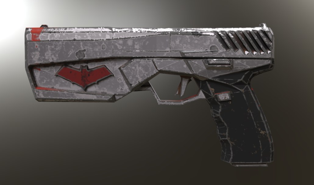 Red Hood Maxim 9 pistol — 3D model download