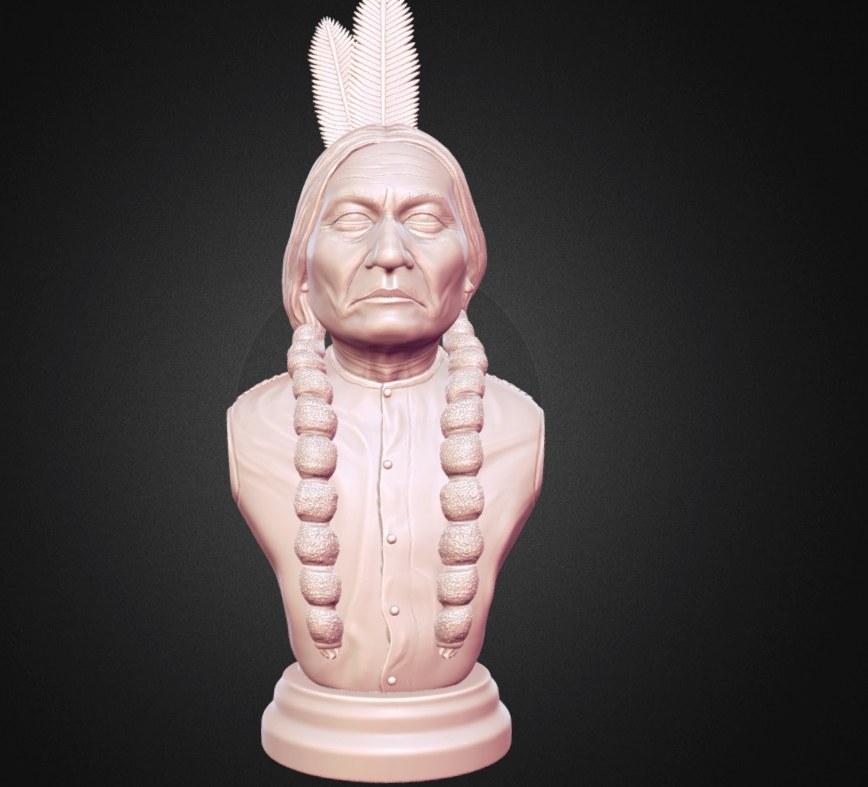 Thathanka Iyotake Sitting Bull — 3D model download